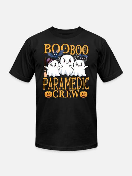 Paramedic Halloween Crew Paramedic - Unisex Jersey T-Shirt by Bella + Canvas - black