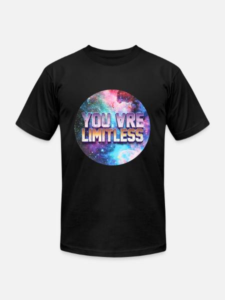 You are limitless Galaxy - Unisex Jersey T-Shirt by Bella + Canvas - black