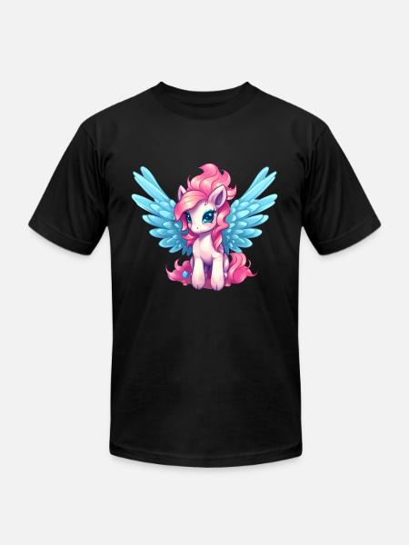 Pegasus - Unisex Jersey T-Shirt by Bella + Canvas - black