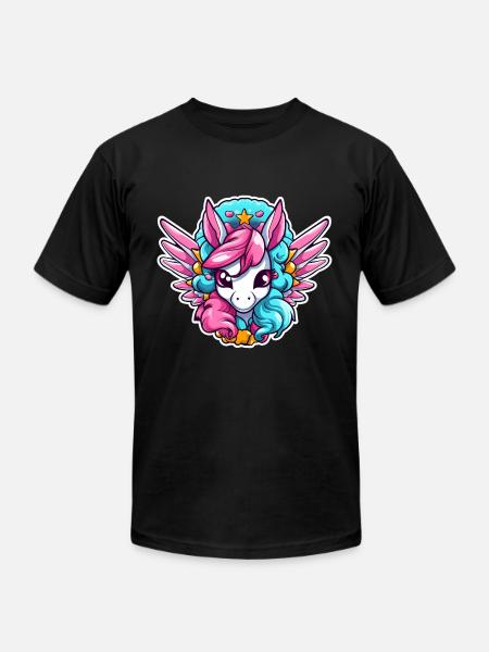 Pegasus - Unisex Jersey T-Shirt by Bella + Canvas - black