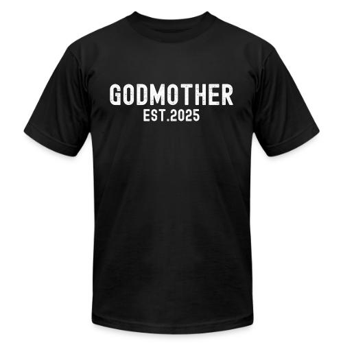 Godmother Est 2025 (distressed font) - Unisex Jersey T-Shirt by Bella + Canvas