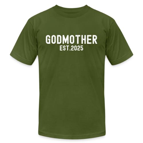 Godmother Est 2025 (distressed font) - Unisex Jersey T-Shirt by Bella + Canvas