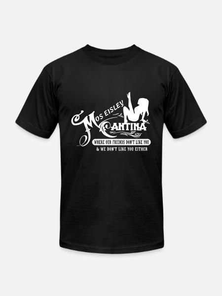Mos Eisley Cafe Cantina Spaceport - Unisex Jersey T-Shirt by Bella + Canvas - black