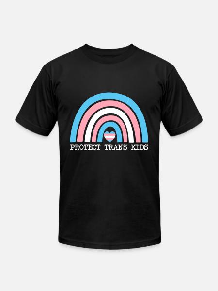 Protect Trans Kids - Unisex Jersey T-Shirt by Bella + Canvas - black