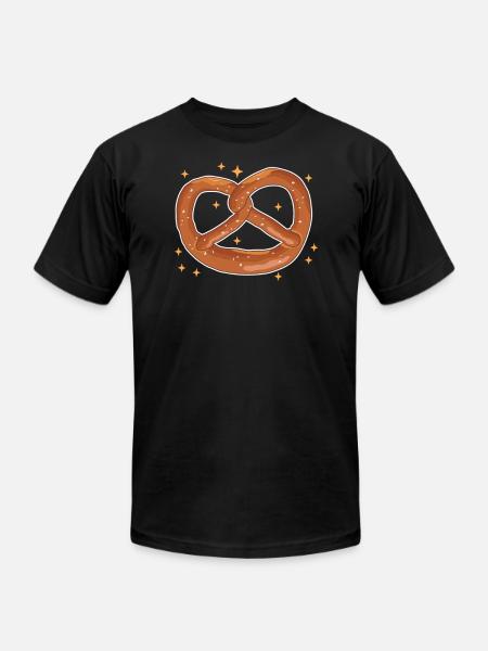 Pretzel Pretzels Lover - Unisex Jersey T-Shirt by Bella + Canvas - black