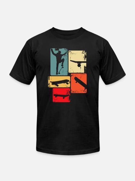 Skater Skateboard Stunt Skater Boys - Unisex Jersey T-Shirt by Bella + Canvas - black