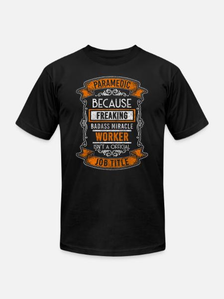 Paramedics Ambulance Paramedic - Unisex Jersey T-Shirt by Bella + Canvas - black