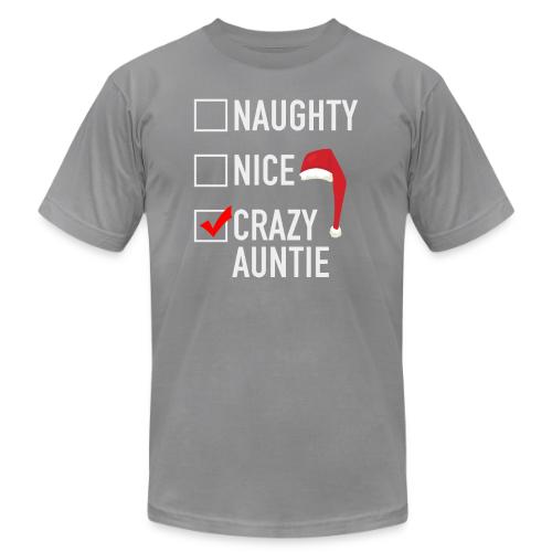 Naughty Nice Crazy Auntie - Unisex Jersey T-Shirt by Bella + Canvas