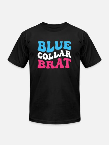 Blue Collar Brat - Unisex Jersey T-Shirt by Bella + Canvas - black