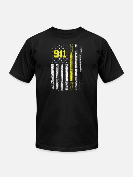 911 First USA - Unisex Jersey T-Shirt by Bella + Canvas - black