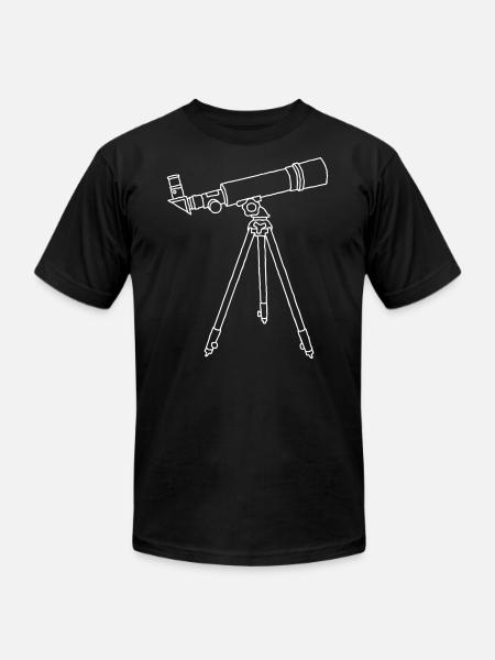 Telescope - Unisex Jersey T-Shirt by Bella + Canvas - black