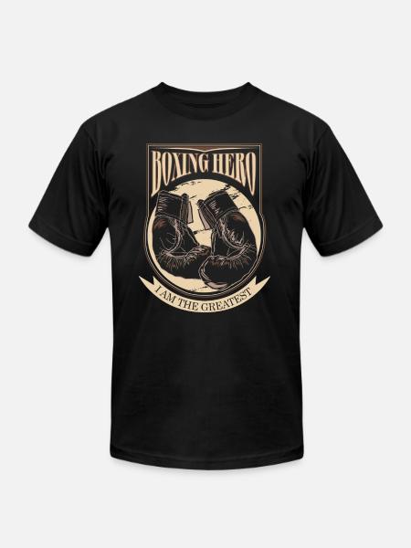 Boxing Hero - i am the greatest - Unisex Jersey T-Shirt by Bella + Canvas - black