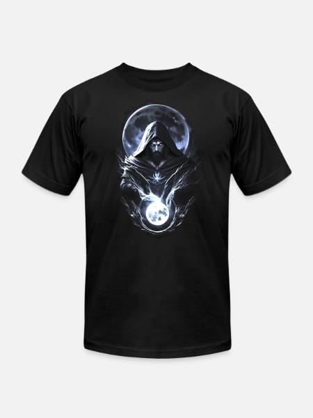 Moon wizard - Unisex Jersey T-Shirt by Bella + Canvas - black