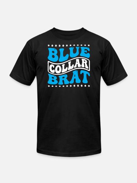 Blue Collar Brat 6 - Unisex Jersey T-Shirt by Bella + Canvas - black