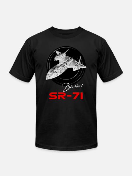 Lockheed SR-71 Blackbird - Unisex Jersey T-Shirt by Bella + Canvas - black