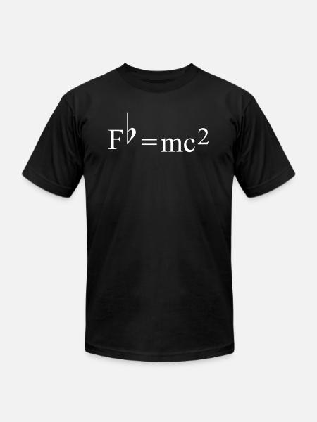 Fb=mc2 - Unisex Jersey T-Shirt by Bella + Canvas - black