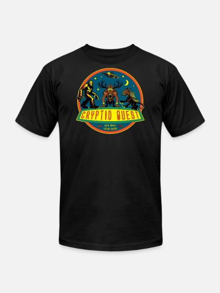 Cryptid Quest - Unisex Jersey T-Shirt by Bella + Canvas - black