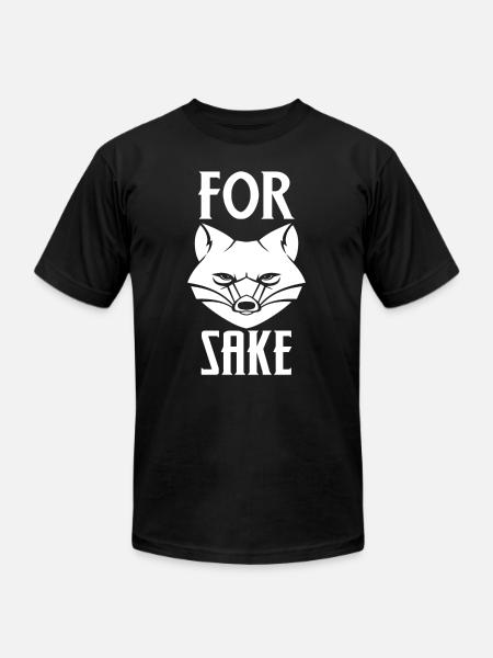 For Fox Sake - Unisex Jersey T-Shirt by Bella + Canvas - black