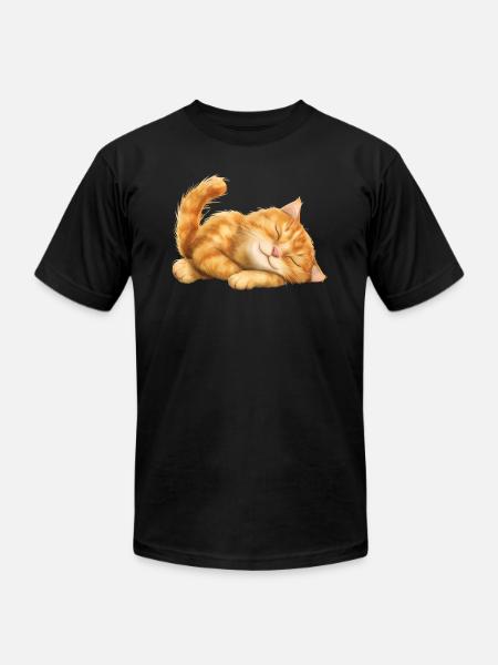 Funny Cat - Unisex Jersey T-Shirt by Bella + Canvas - black