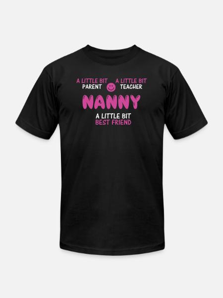 Cute Nanny - Unisex Jersey T-Shirt by Bella + Canvas - black