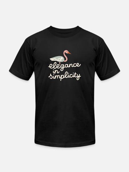Elegance in simplicity - Unisex Jersey T-Shirt by Bella + Canvas - black