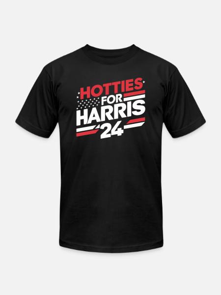 Hotties For Harris 24 - Unisex Jersey T-Shirt by Bella + Canvas - black