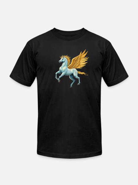 Pegasus - Unisex Jersey T-Shirt by Bella + Canvas - black