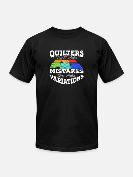 Quilting - Unisex Jersey T-Shirt by Bella + Canvas - black