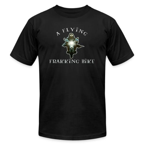 A Flying Frakking Bike - Unisex Jersey T-Shirt by Bella + Canvas