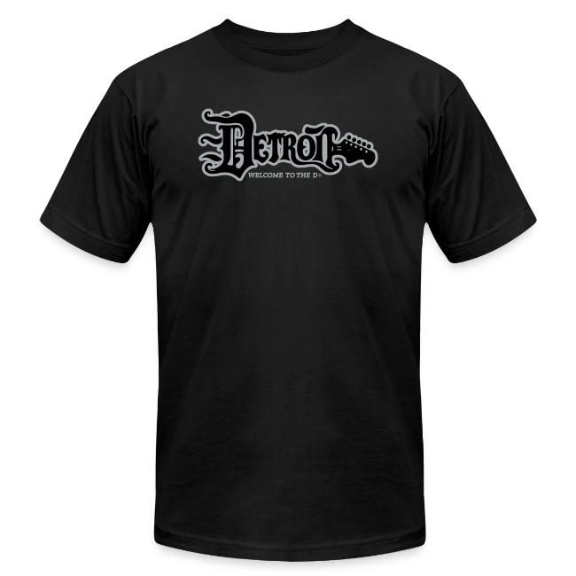 DETROIT GUITAR WTTD BLK SLR REG FONT