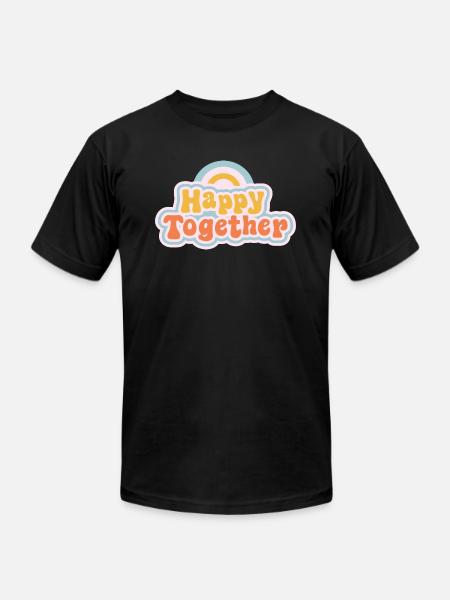 Happy together - Unisex Jersey T-Shirt by Bella + Canvas - black