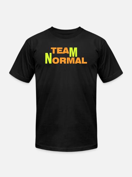 TEAM NORMAL - Unisex Jersey T-Shirt by Bella + Canvas - black