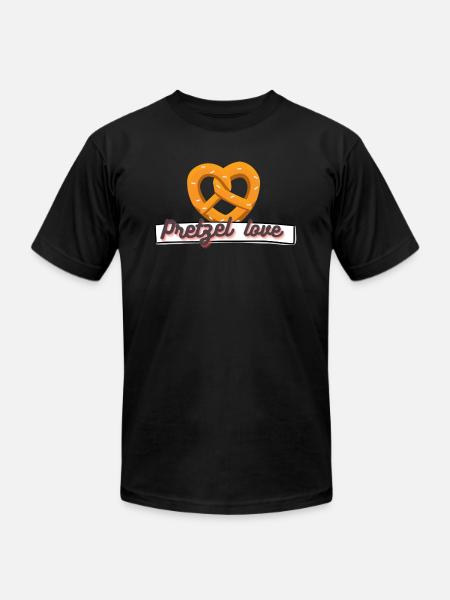 Pretzel lover - Unisex Jersey T-Shirt by Bella + Canvas - black
