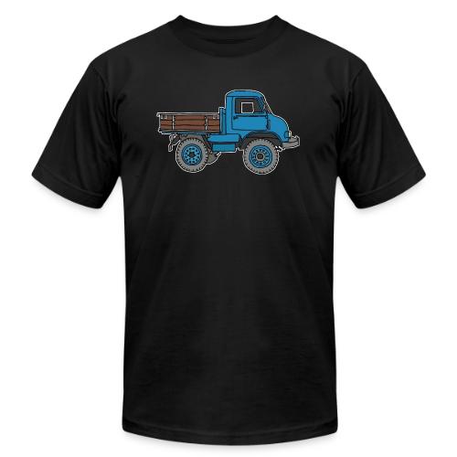 Blue off-road truck - Unisex Jersey T-Shirt by Bella + Canvas