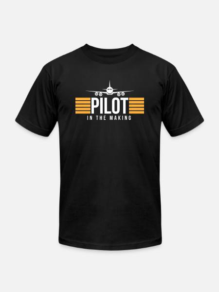 Pilot In The Making - Unisex Jersey T-Shirt by Bella + Canvas - black