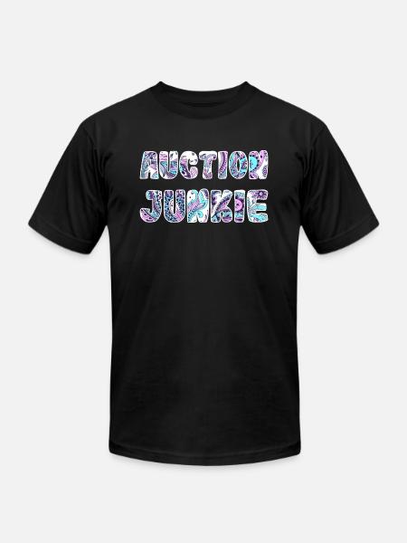 Auction Junkie paisley - Unisex Jersey T-Shirt by Bella + Canvas - black