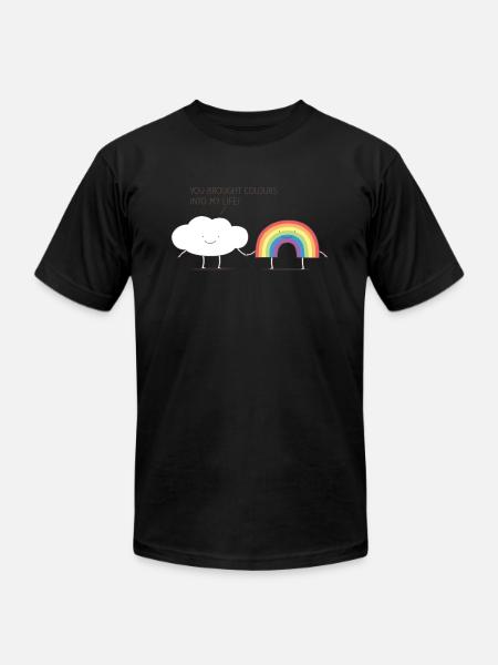 Rainbow Connection - Unisex Jersey T-Shirt by Bella + Canvas - black