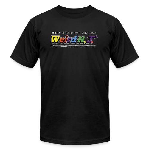 Weird NJ – Where the Action Is! - Unisex Jersey T-Shirt by Bella + Canvas