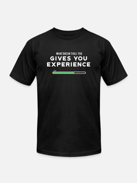 Gaming Motivational Quote - Unisex Jersey T-Shirt by Bella + Canvas - black