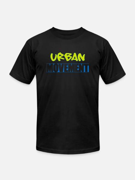 Urban Movement Neon Splash - Unisex Jersey T-Shirt by Bella + Canvas - black