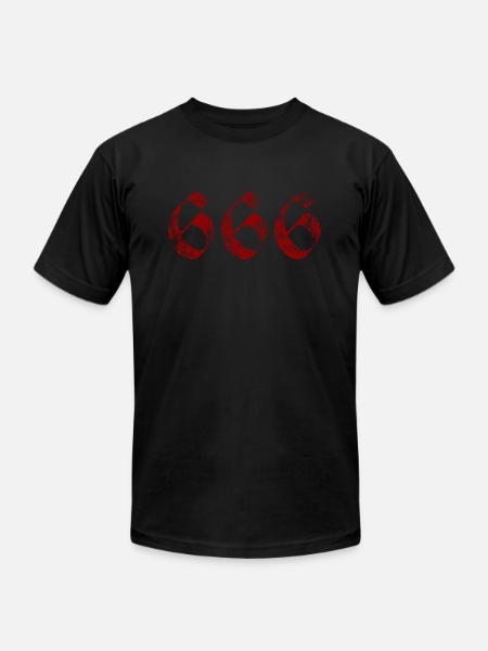 666 - Unisex Jersey T-Shirt by Bella + Canvas - black