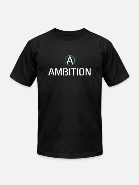 Ambition Circle - Unisex Jersey T-Shirt by Bella + Canvas - black