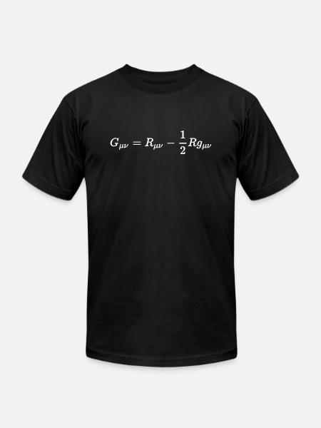Tensor Of General Relativity - Unisex Jersey T-Shirt by Bella + Canvas - black