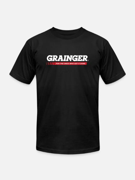 Grainger Logo - Unisex Jersey T-Shirt by Bella + Canvas - black
