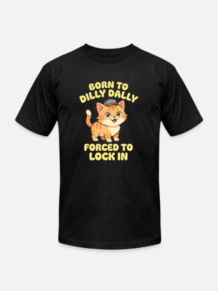 Kitty Lock-In - Unisex Jersey T-Shirt by Bella + Canvas - black