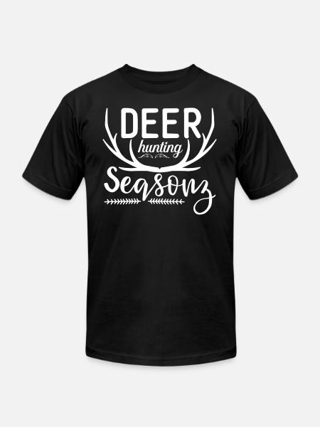 Deer Hunting Season - Unisex Jersey T-Shirt by Bella + Canvas - black