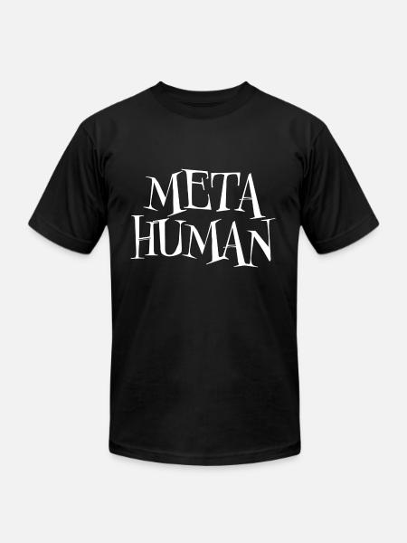 Meta Human - Unisex Jersey T-Shirt by Bella + Canvas - black