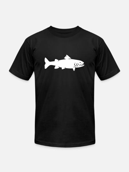 Trout - Unisex Jersey T-Shirt by Bella + Canvas - black