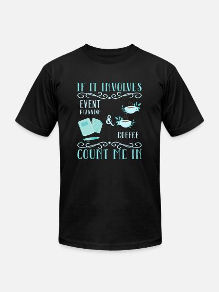 Event Planner - Unisex Jersey T-Shirt by Bella + Canvas - black