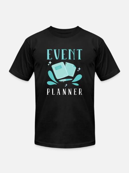 Event Planner - Unisex Jersey T-Shirt by Bella + Canvas - black